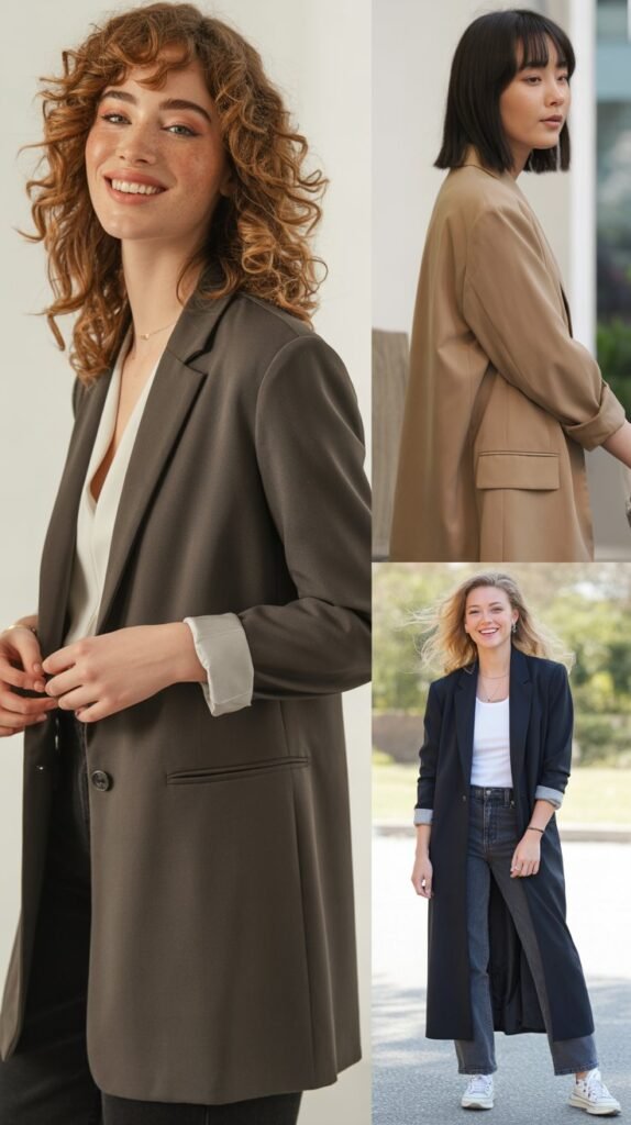 The Longline Blazer Effect: Elegant Proportions