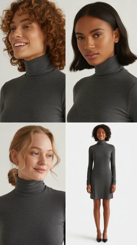  The Sophisticated Turtleneck Dress