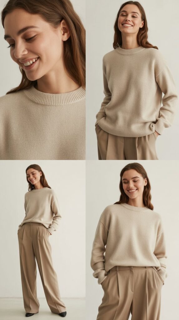 The Cashmere Sweater Set with Trousers
