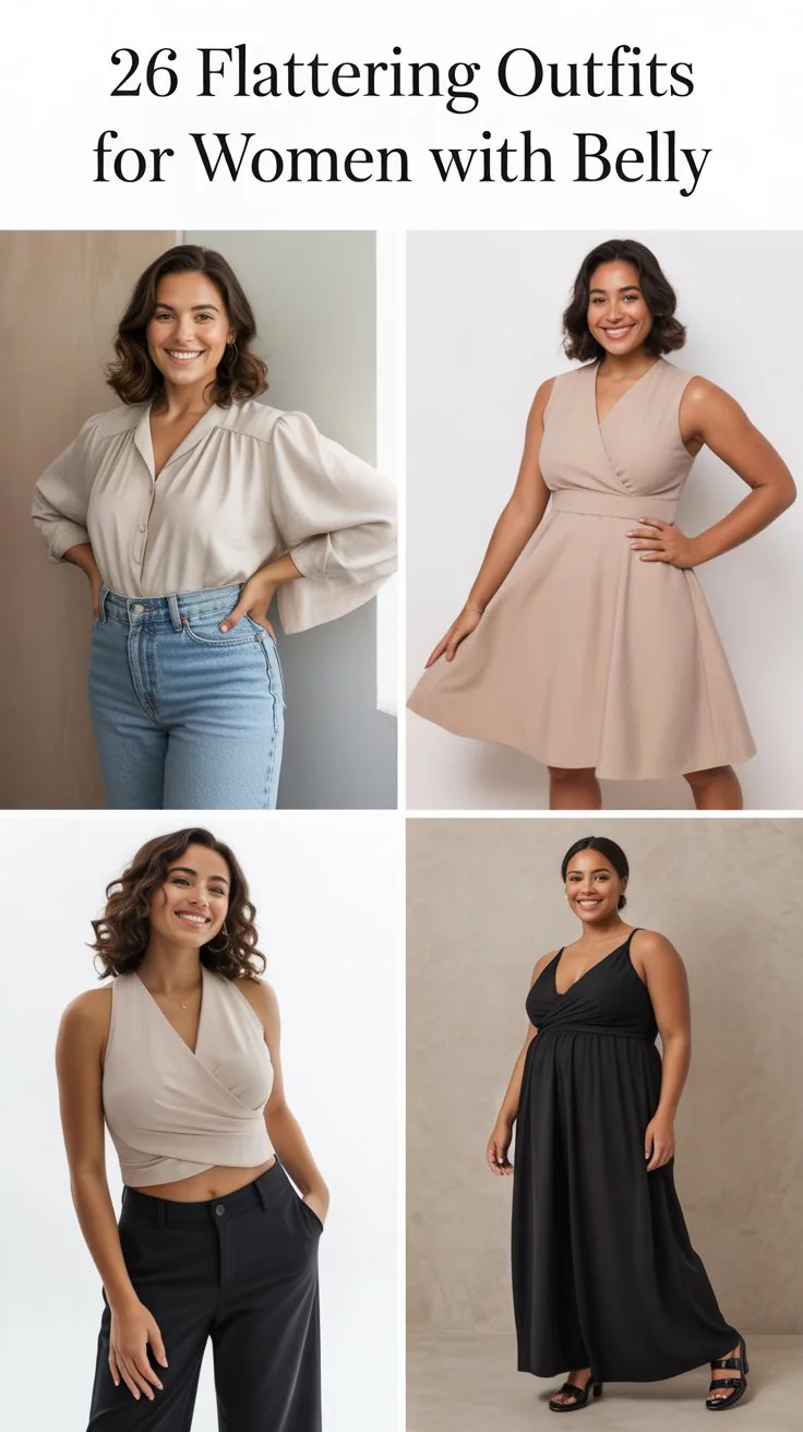 26 Flattering Outfits for Women With Belly
