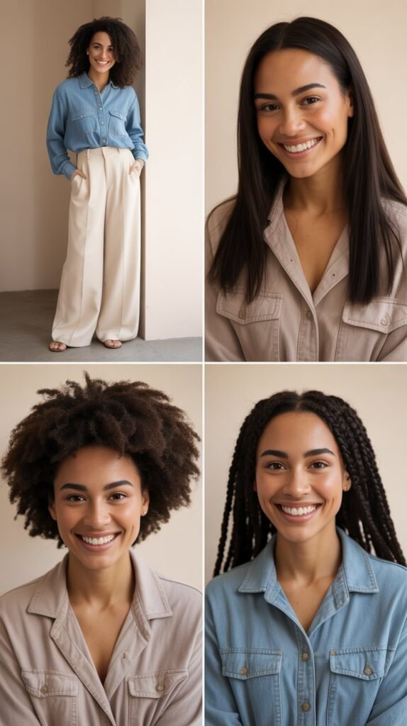 Chambray And Neutrals Combination