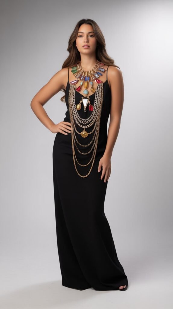 Statement Necklace Transforming Simple Outfits