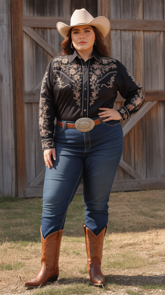 Embroidered Western Shirt Elegance