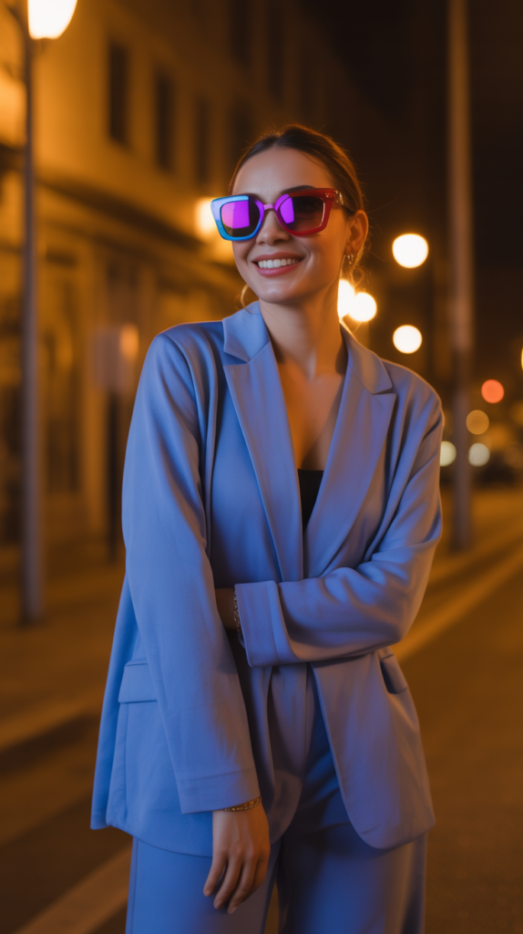 Colored Sunglasses as Night Accessories