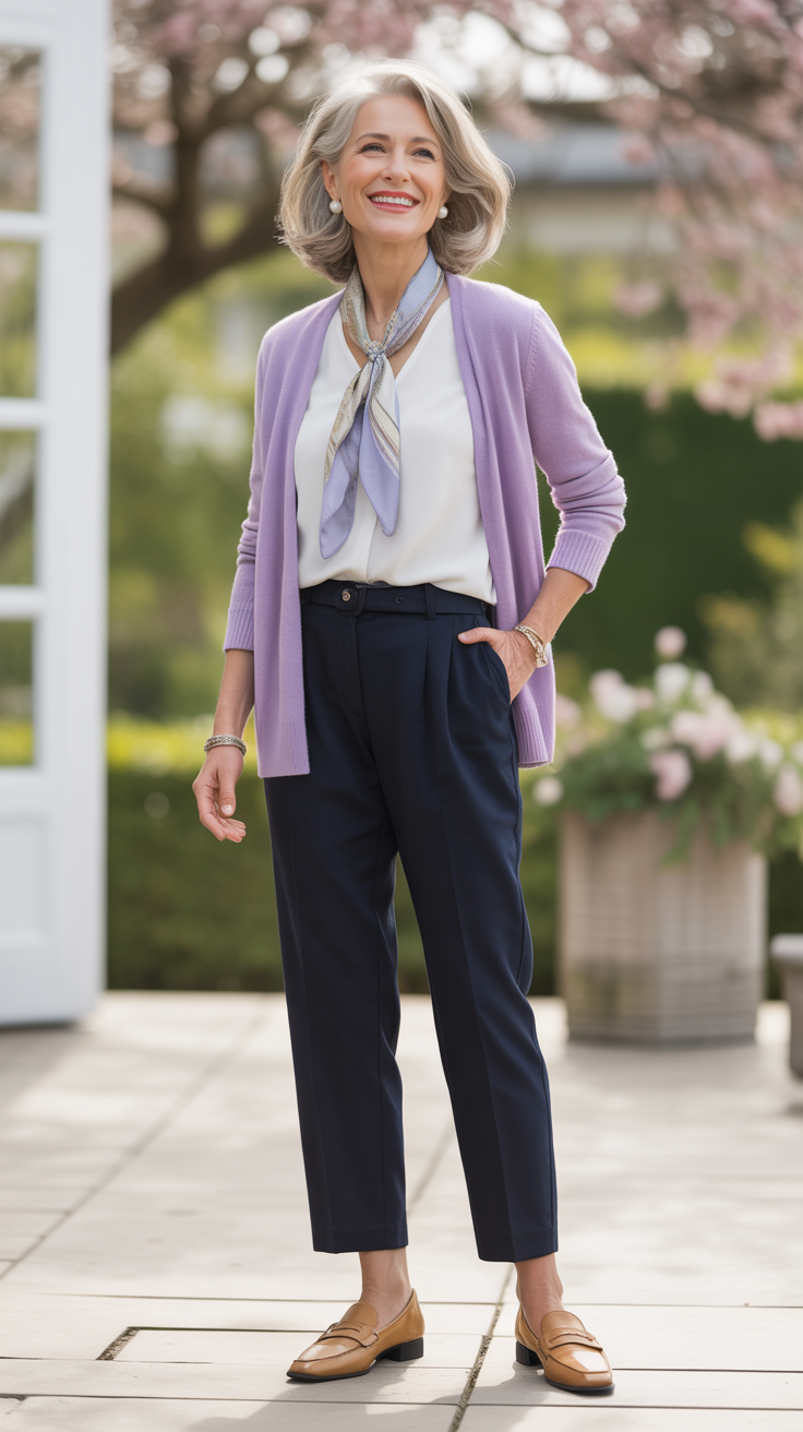 Comfortable Yet Chic Spring Outfits for Women Over 60