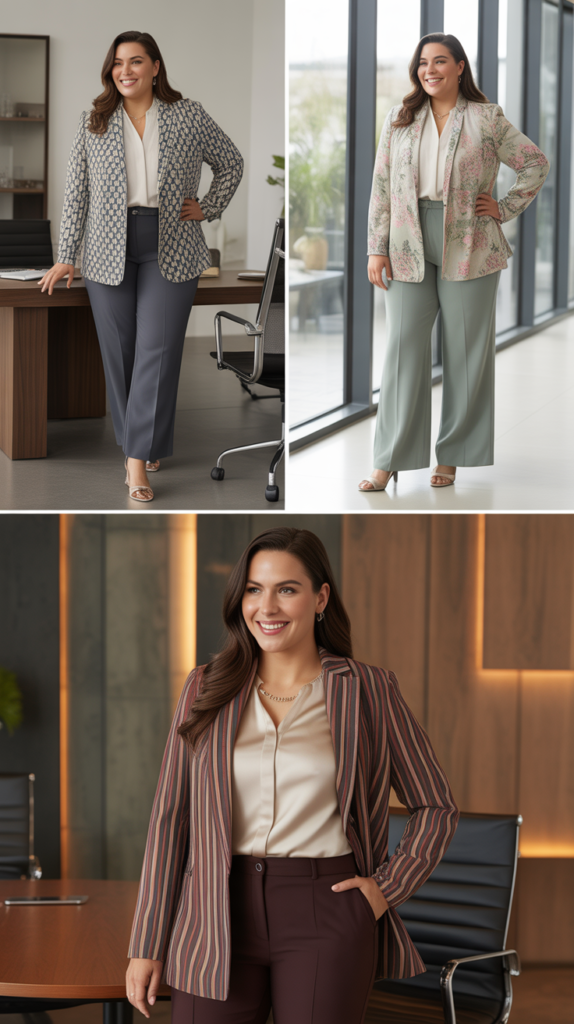  Patterned Jacket with Coordinating Separates