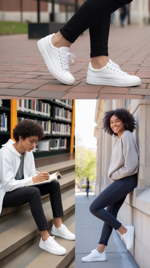 The Perfect White Sneaker Integration