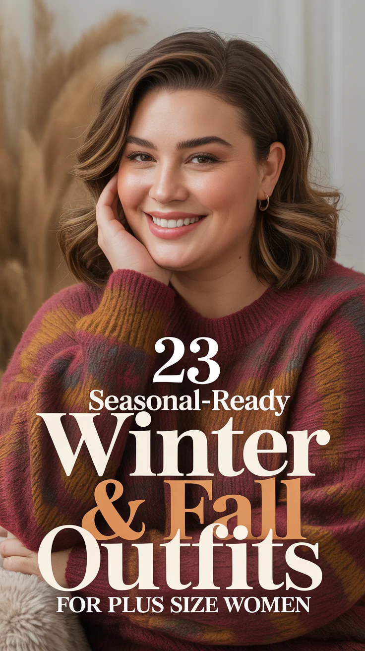 Seasonal-Ready Winter & Fall Outfits for Plus Size Women
