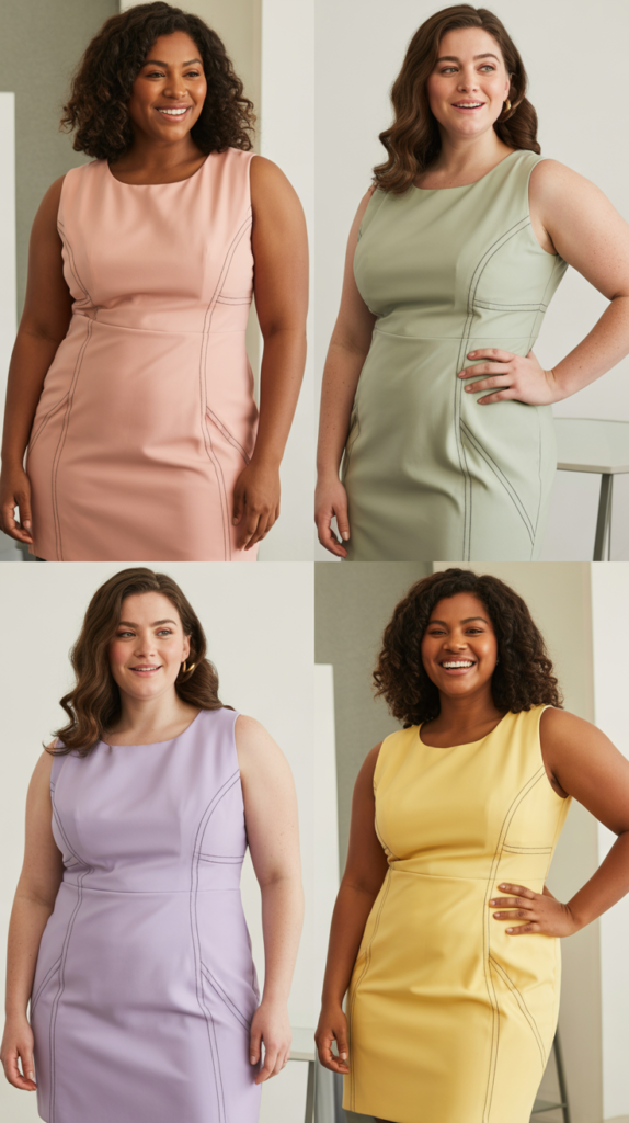 Sheath Dresses with Strategic Seaming