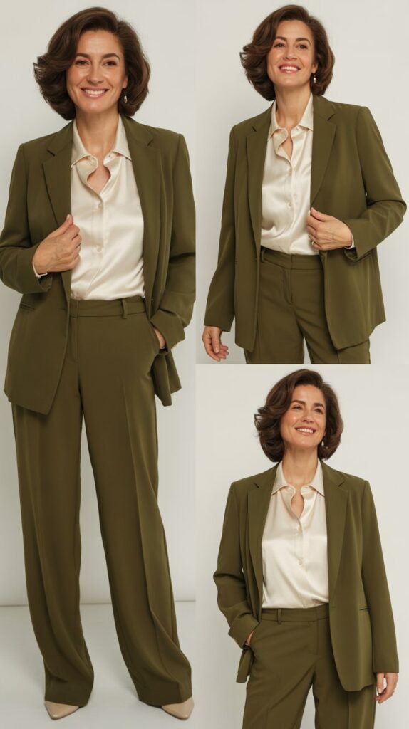 Pleated Midi Skirt with Fitted Sweater