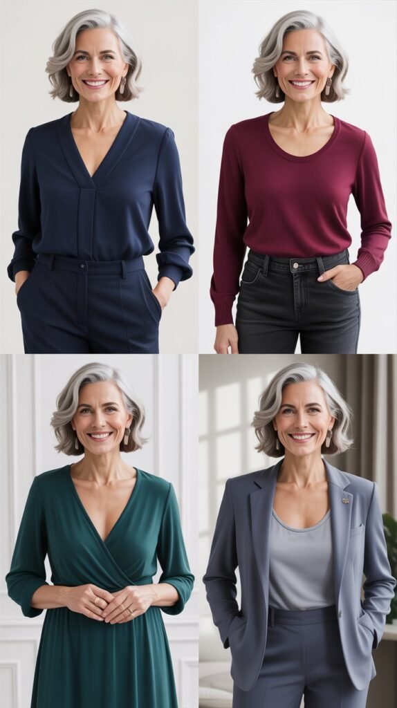 Flattering Necklines: V-Neck and Scoop