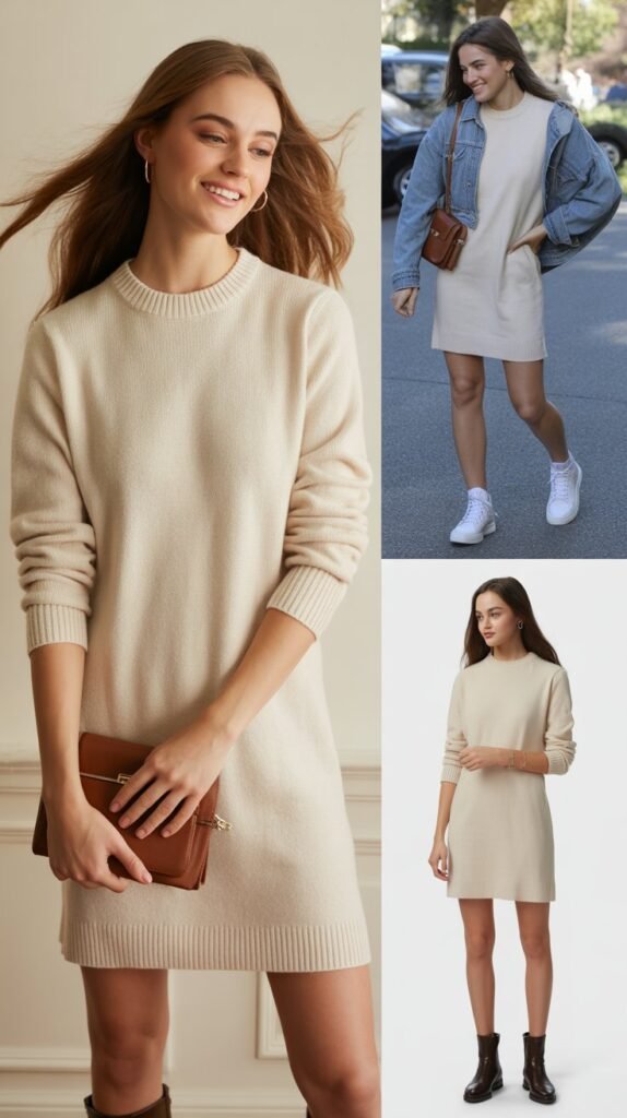  The Polished Sweater Dress