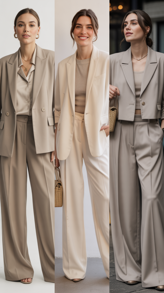  The Tailored Blazer and Wide-Leg Trousers