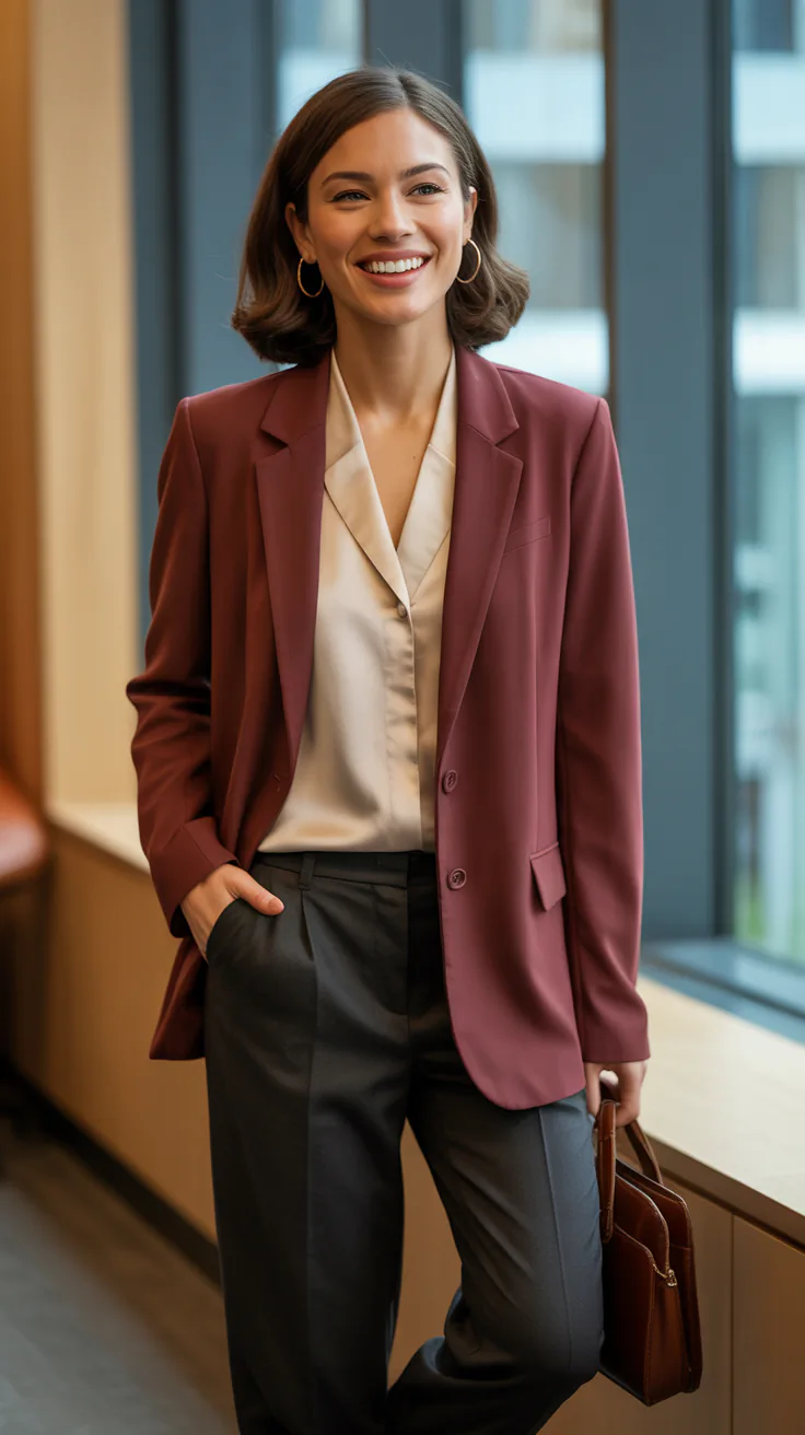 Classic Fall Work Outfits for Women at the Office