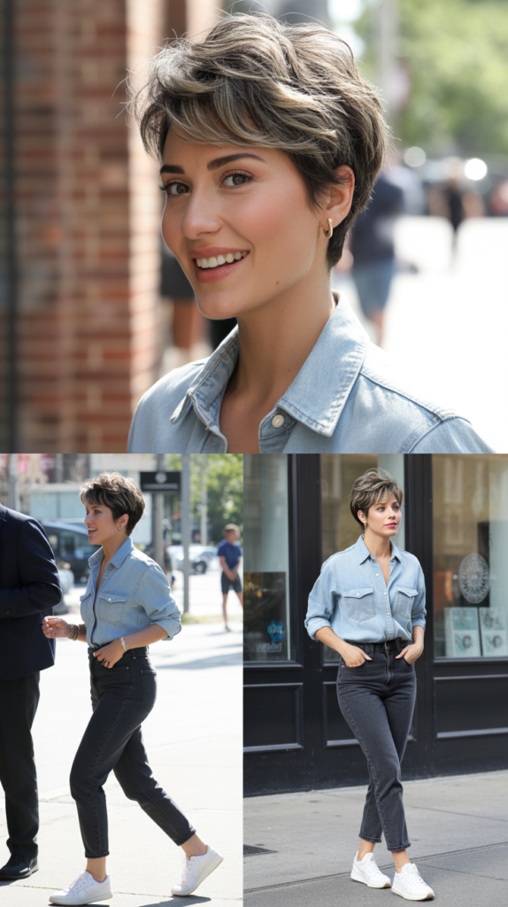 Denim-on-Denim with Different Washes