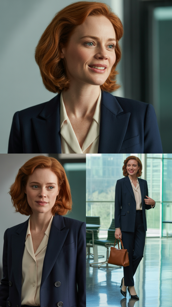 The Classic Navy Blazer and Cream Combination