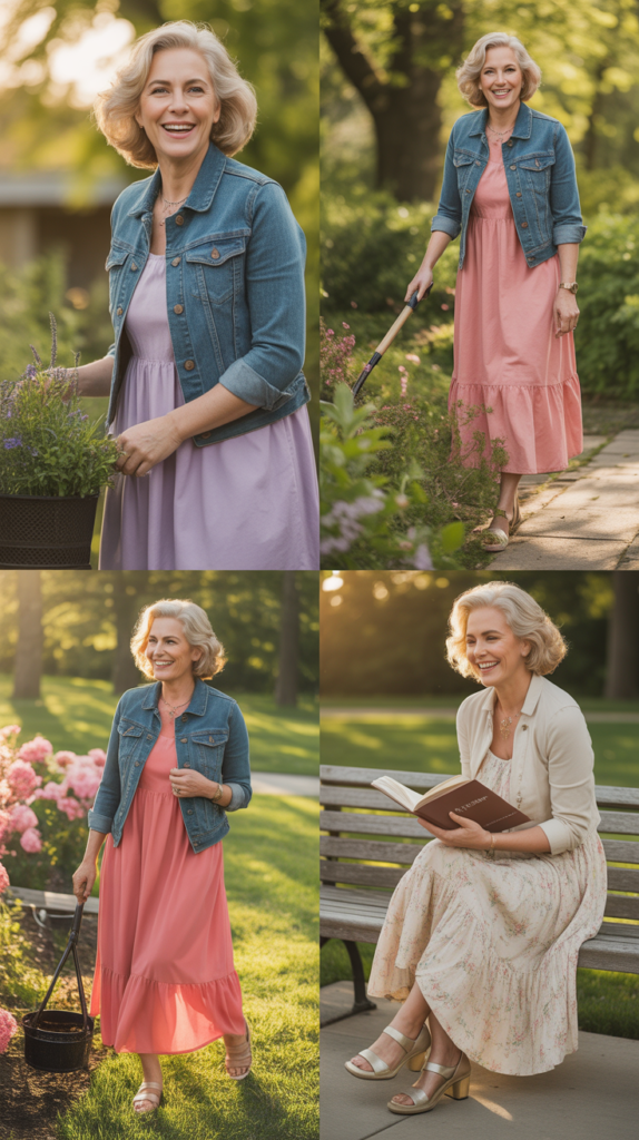  Denim Jacket with Sundress