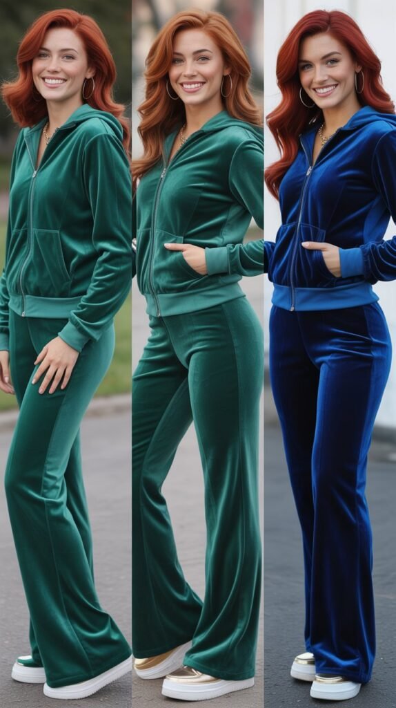 Coral Wrap Top with Denim Skirt