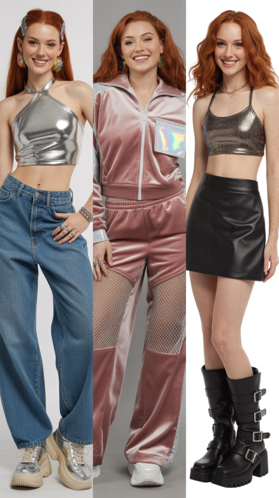 Mix of Textures in Single Outfits