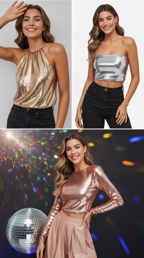 Sequin and Glitter Tops