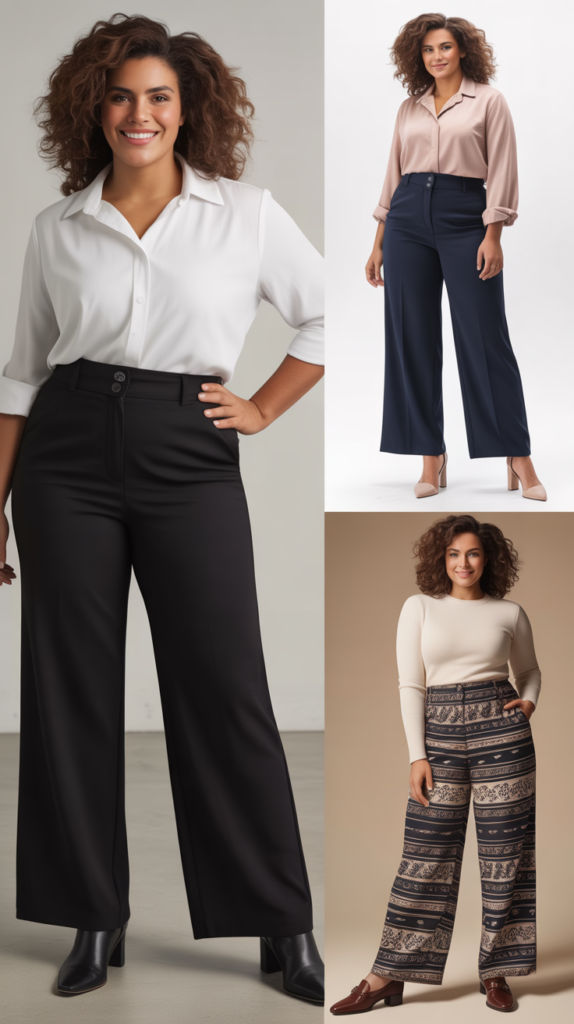 High-Waisted Wide-Leg Pants