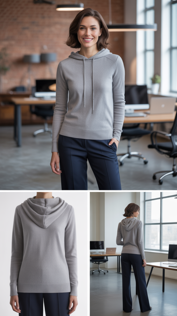 The Cashmere Hoodie with Tailored Pants