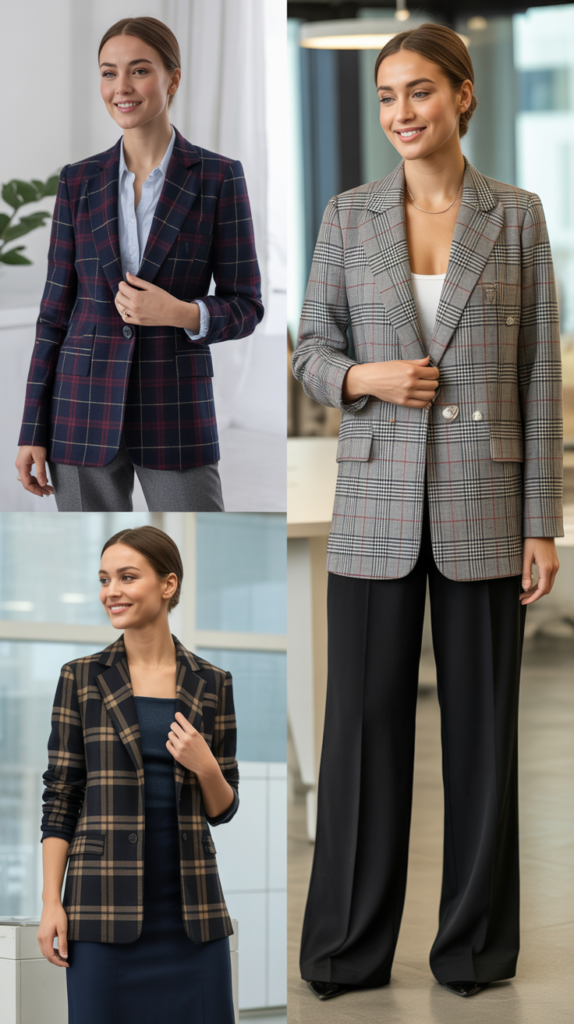 The Plaid Blazer Statement
