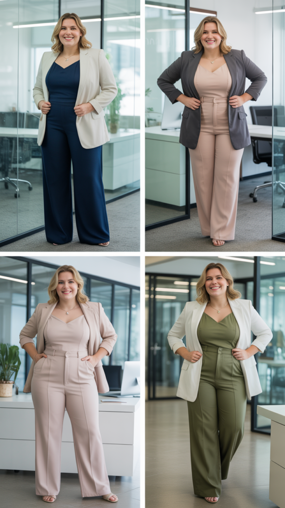 Spring Jumpsuit with Structured Blazer