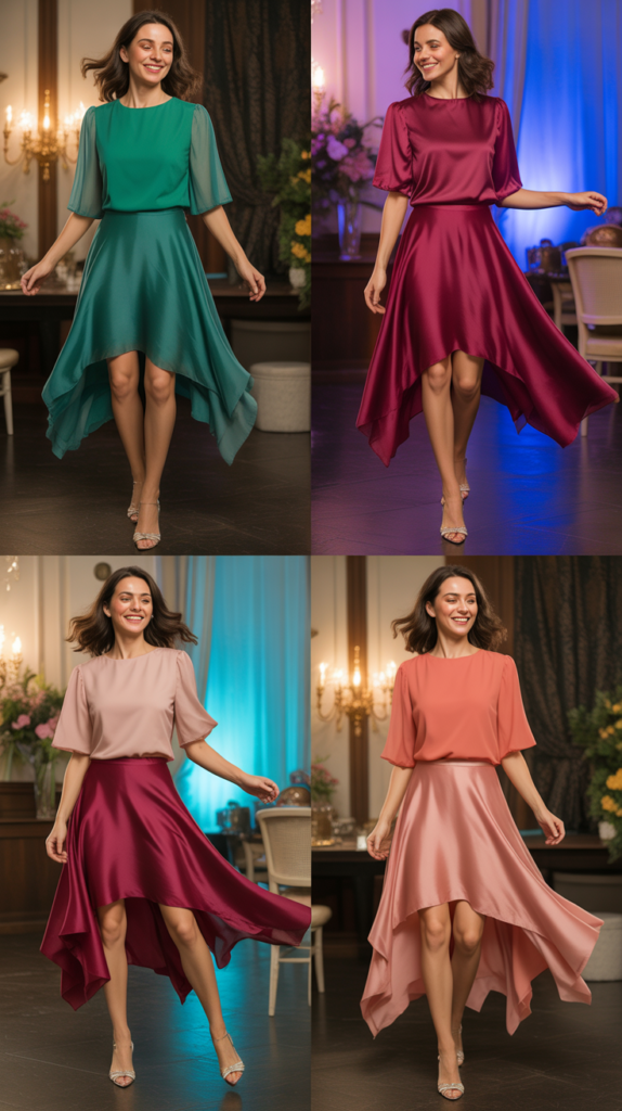 Handkerchief Hem Skirts and Tops