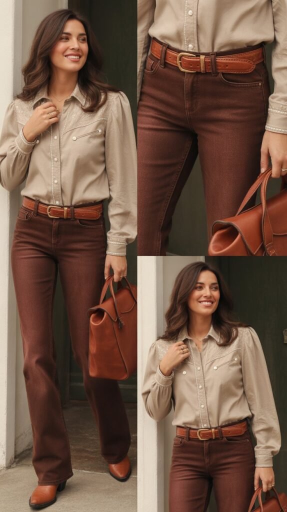 Camisole with Cardigan and Jeans