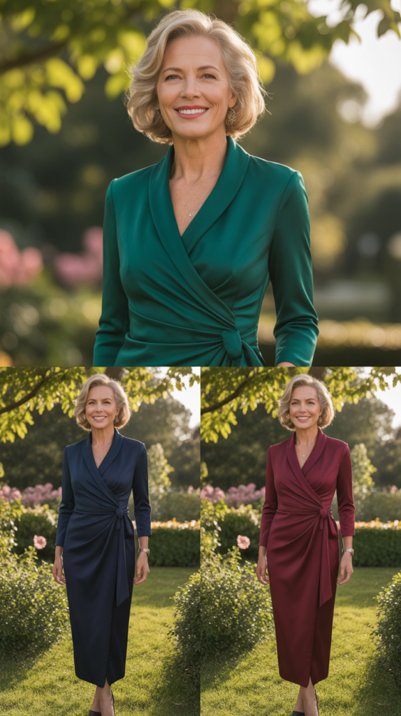  Wrap Dress in Solid Colors