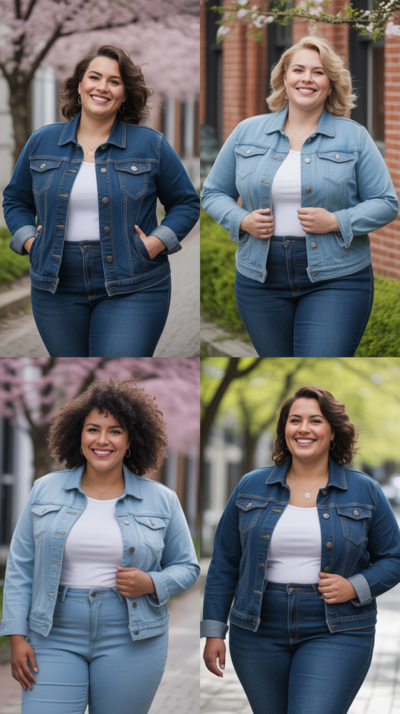 Denim Jacket with Jeans (Monochromatic)