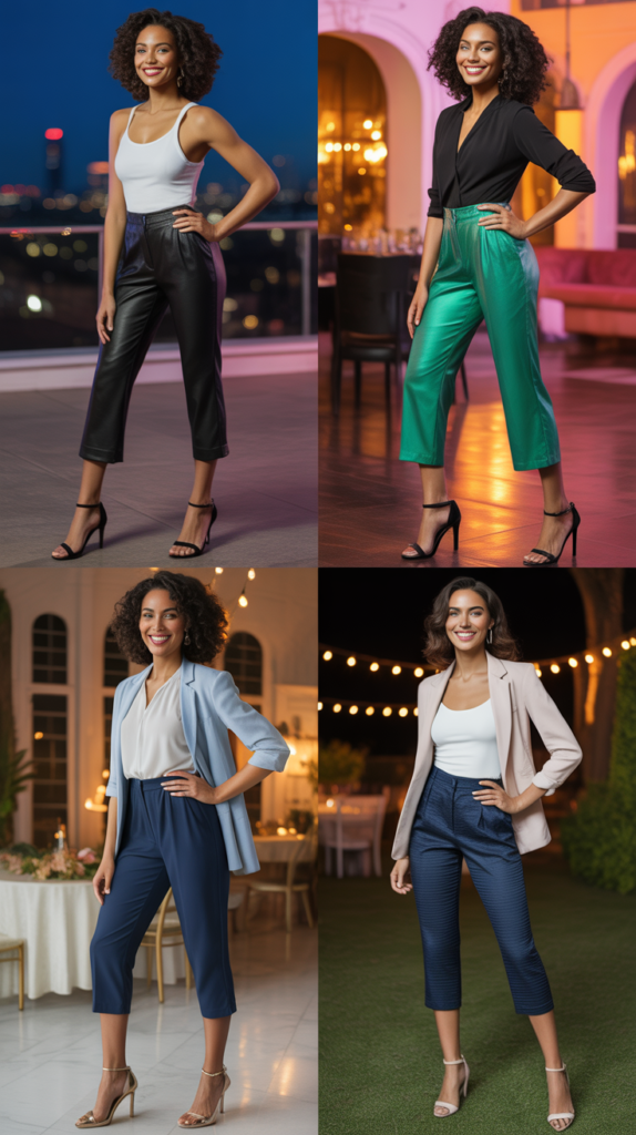 Capri Pants with Stiletto Heels