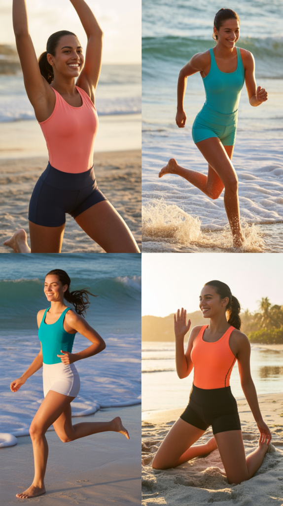 Athletic Tank and Swim Shorts