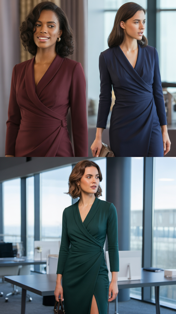 The Wrap Dress in Solid Colors