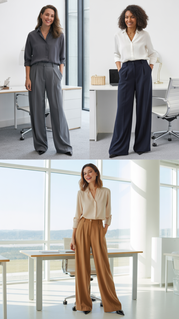 The Wide Leg Trouser with Tucked-In Top