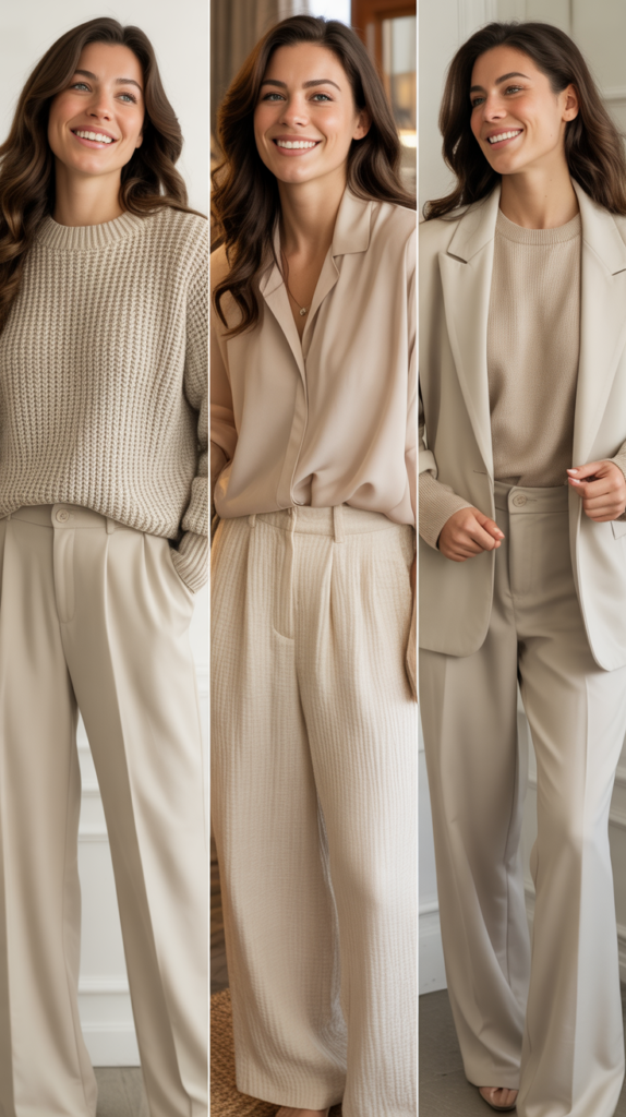 Neutral Tones Head to Toe