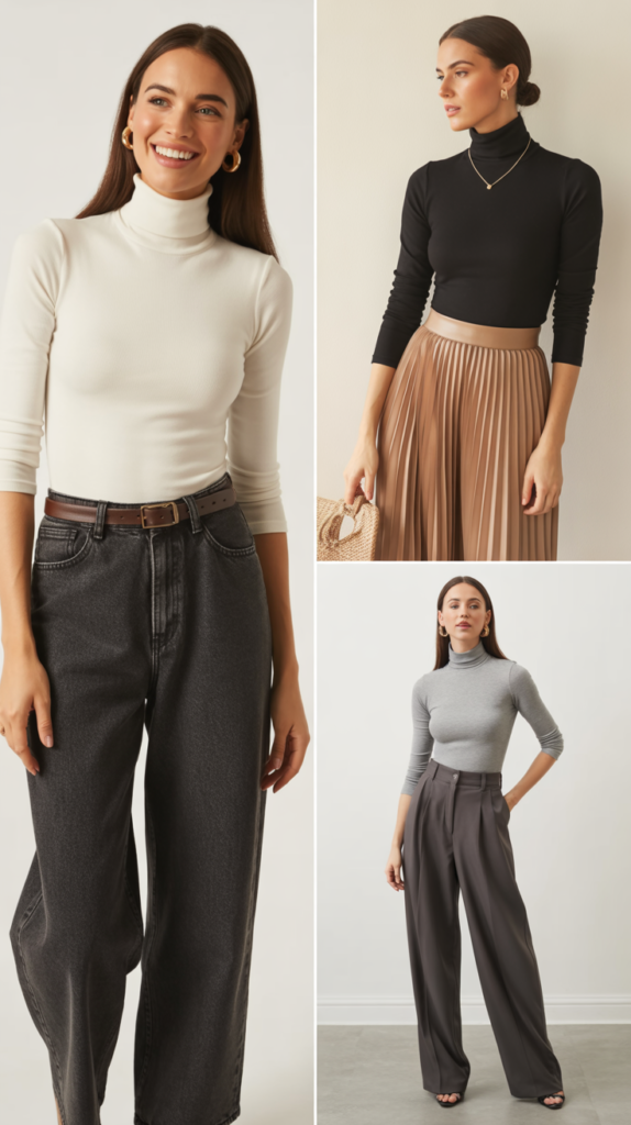 The Tucked-In Turtleneck Approach