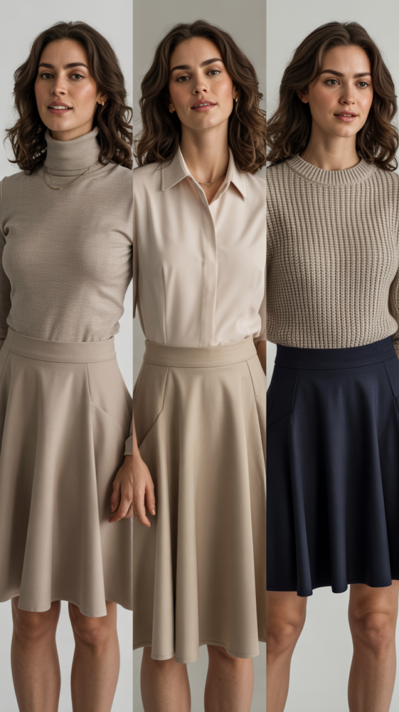 The A-Line Skirt and Fitted Top