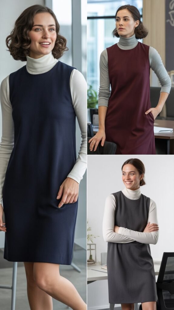 Culottes with Tucked Blouse and Retro Sneakers