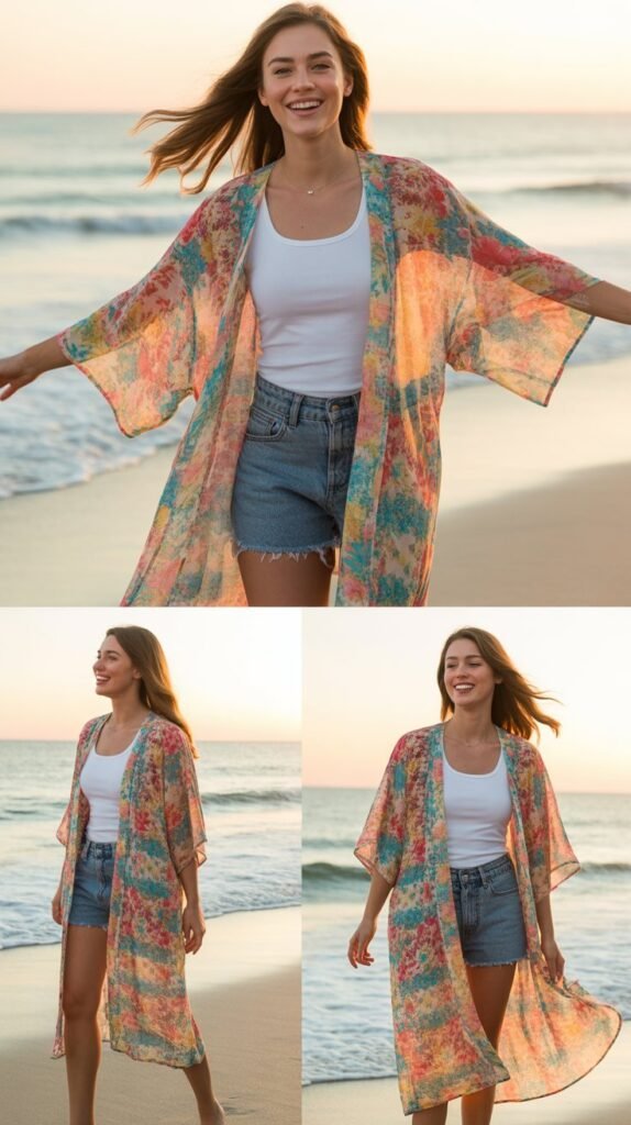 Color-Block Dress with Minimalist Jewelry