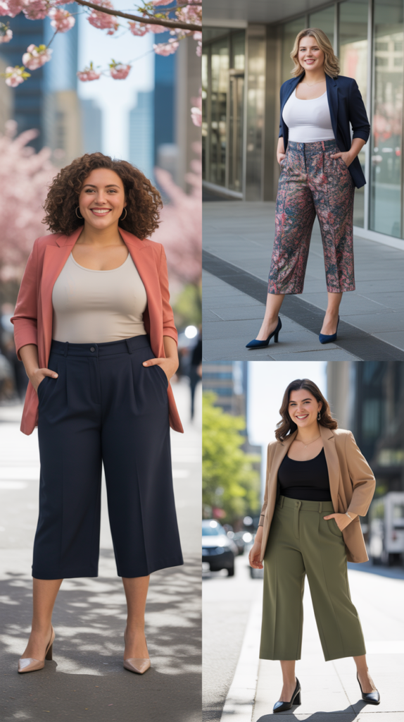  Culottes with Fitted Tank and Blazer