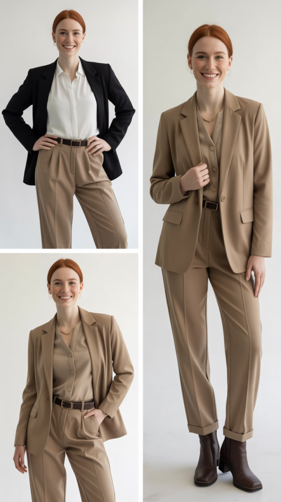 Khaki Utility Meets Professional