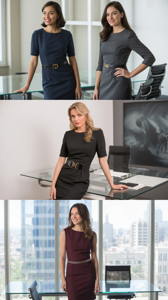 The Power Dress with Statement Belt