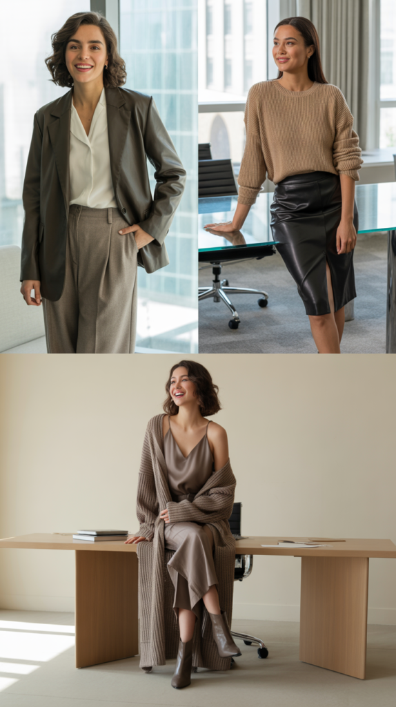 Mixed Textures in Neutral Tones