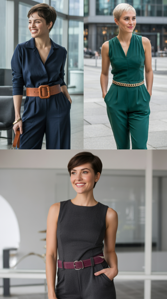 Jumpsuit with Statement Belt
