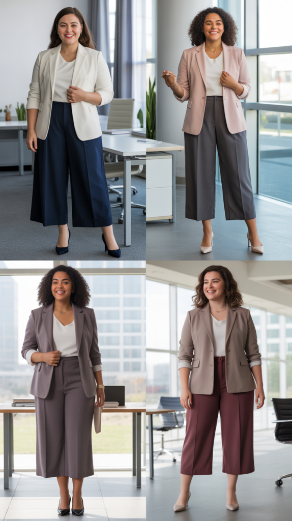 Blazer and Culottes Combination