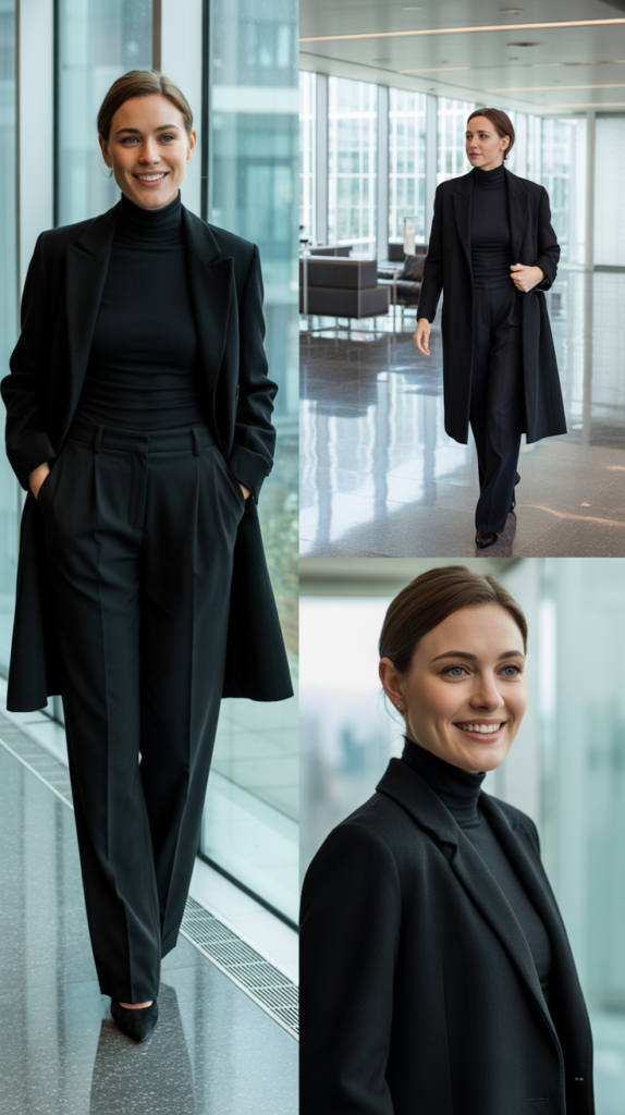 Monochrome Magic with Tailored Trousers