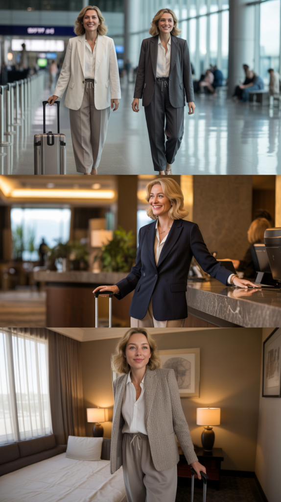 Jogger Pants with Relaxed Blazer