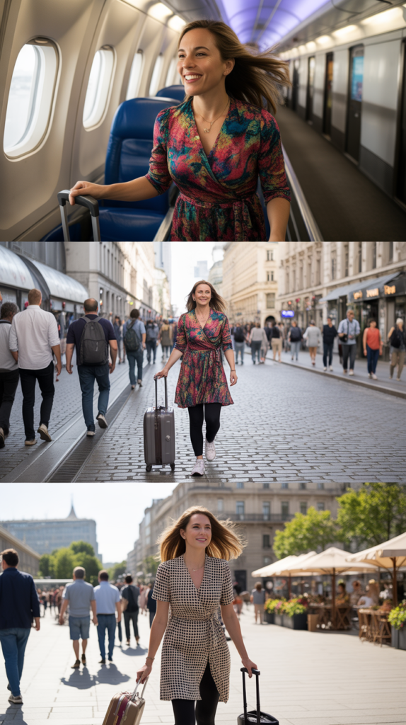  Wrap Dress with Leggings Underneath